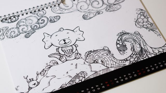 Bezaubernde Mini-Monster - Ein Ausmal-Kalender